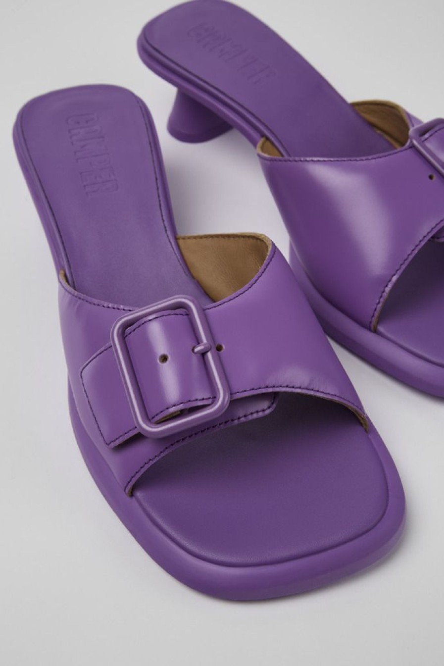 Camper Sandalo Da Donna In Pelle Viola | Sandali