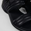 Camper Sandalo Da Donna Con Due Cinturini In Pelle Nero | Sandali