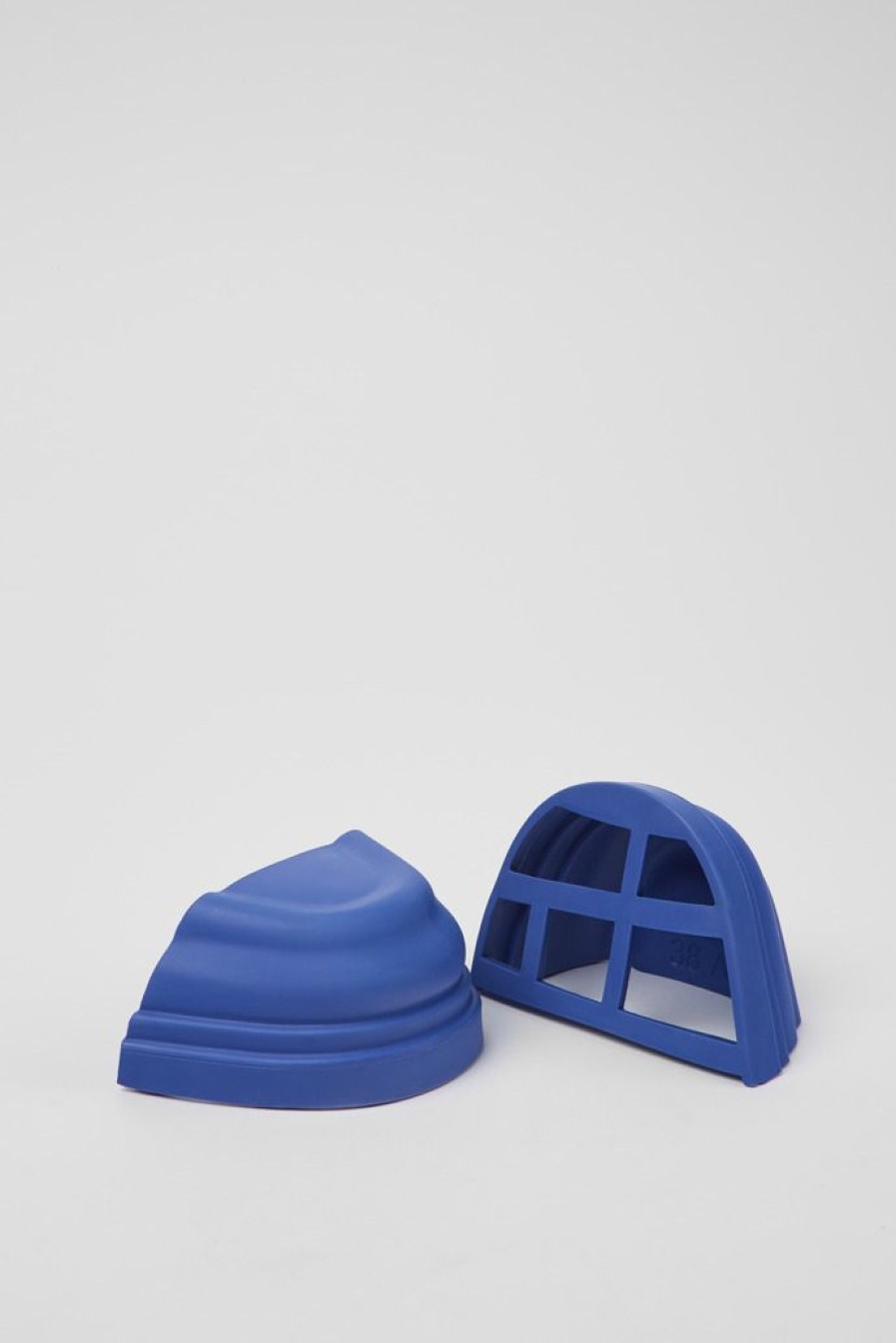 Camper Punta Per Stivale In Materiale Sintetico Blu | Junction Toe Caps