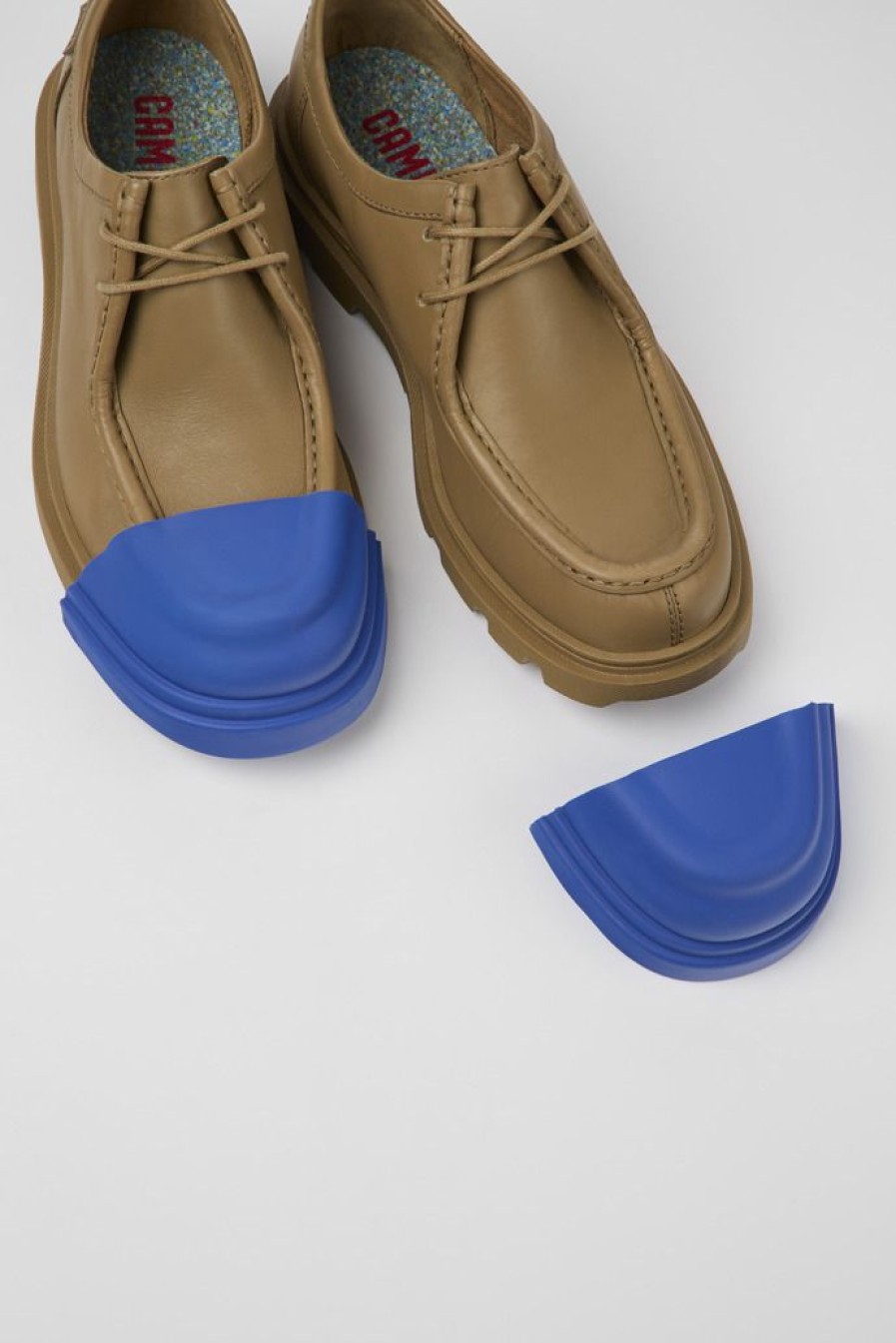 Camper Punta Per Stivale In Materiale Sintetico Blu | Junction Toe Caps