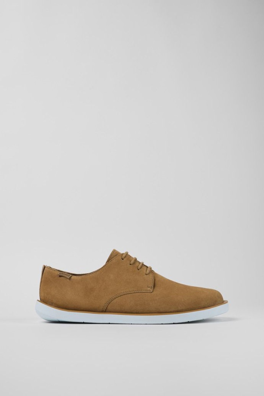 Camper Blucher Da Uomo In Nabuk Marrone | Sneaker