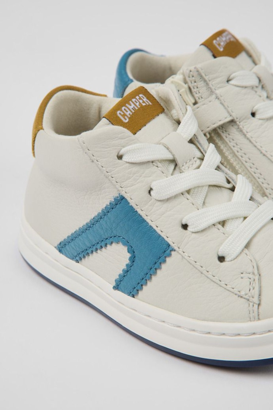 Camper Sneaker Da Bambini In Pelle Bianca | Sneaker