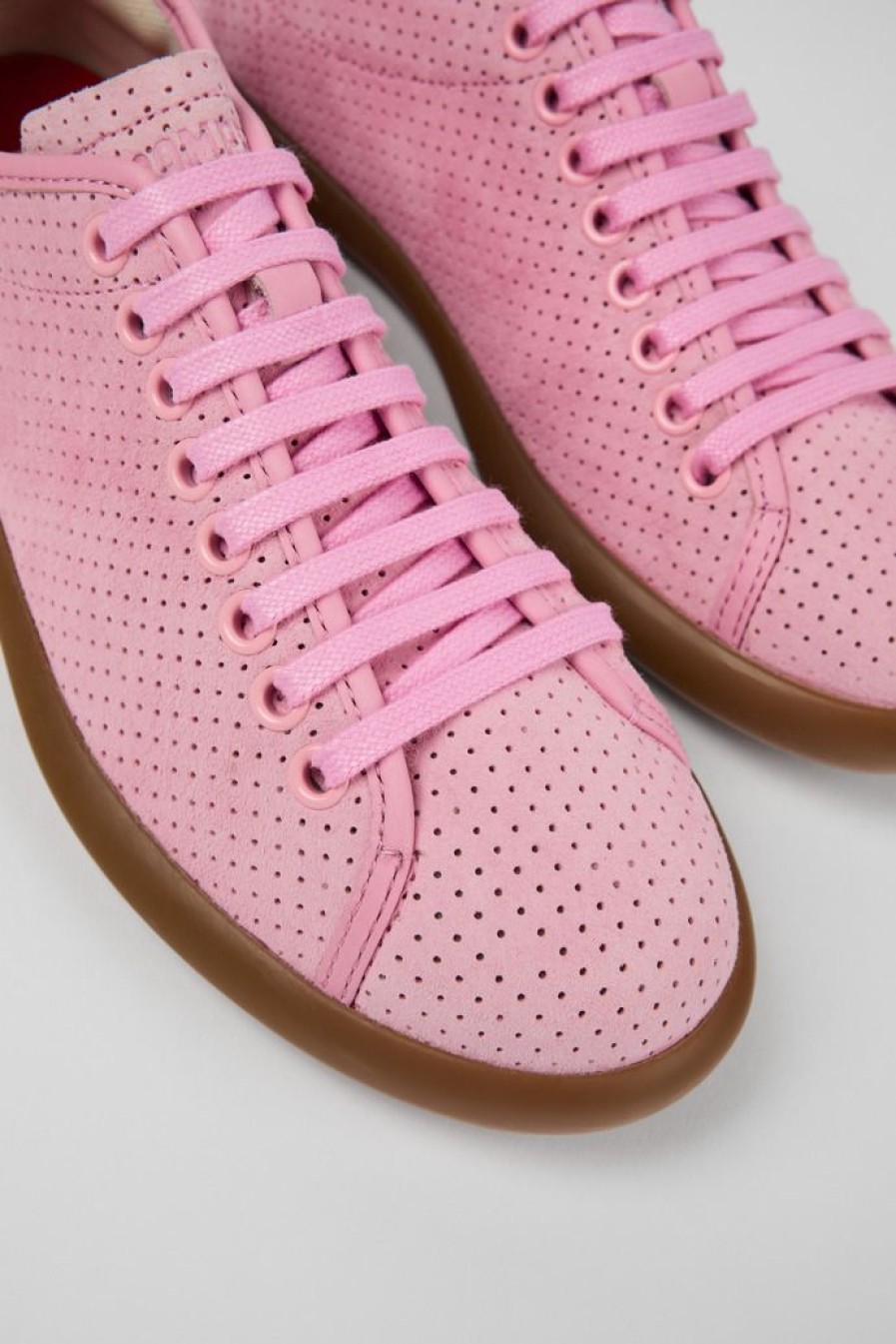 Camper Sneaker Da Donna In Nabuk/Pelle Rosa | Sandali