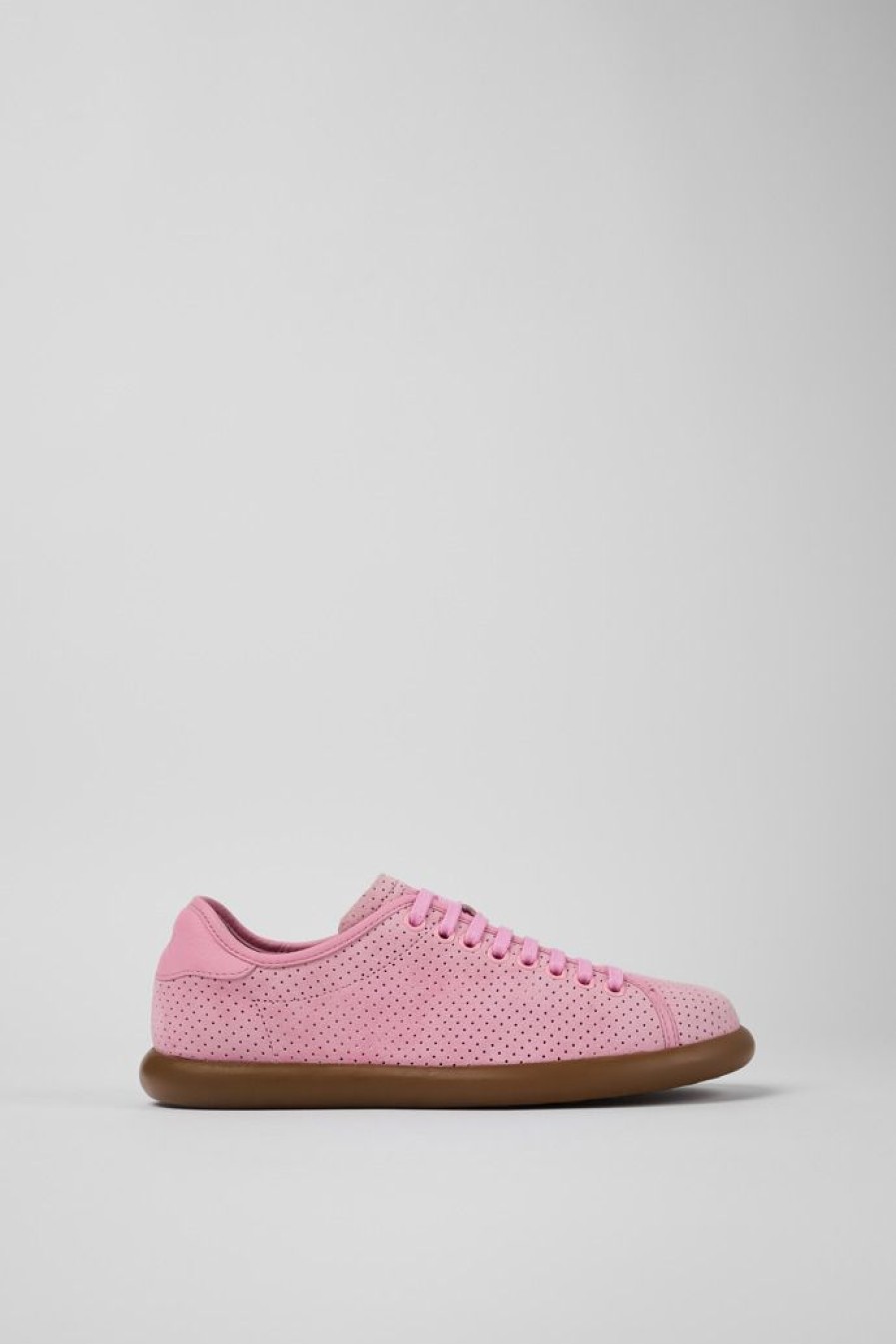 Camper Sneaker Da Donna In Nabuk/Pelle Rosa | Sandali