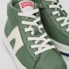 Camper Stivaletto Da Bambini In Pelle Verde E Bianco | Sneaker