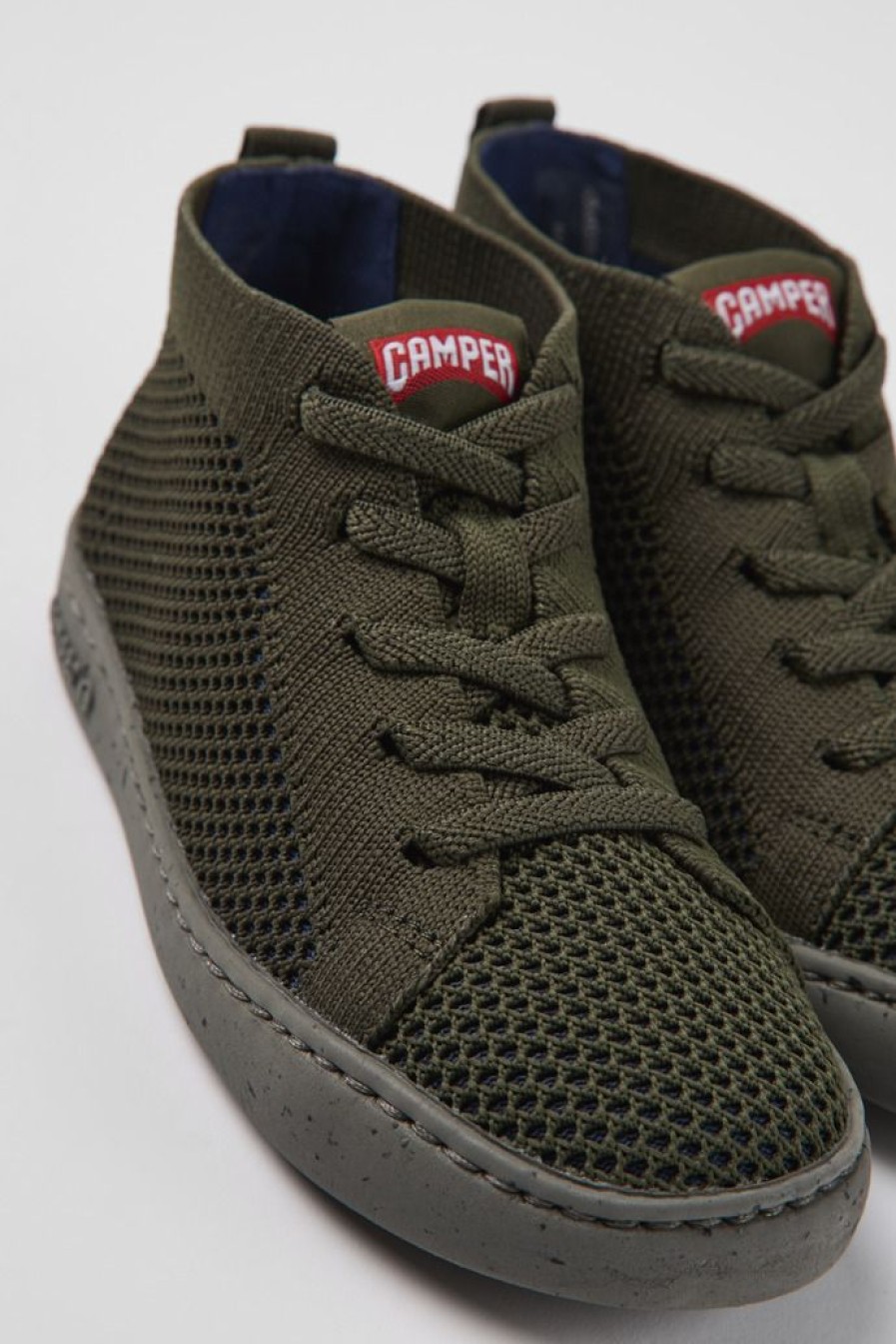 Camper Stivaletto Da Bambini In Tessuto Verde | Sneaker