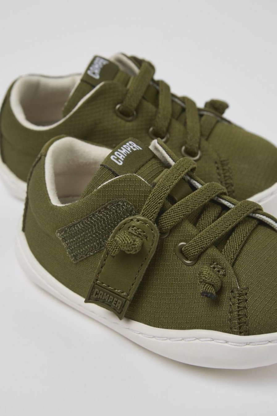 Camper Scarpa In Tessuto/Pelle Verde | Sneaker