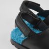 Camper Zoccolo Da Bambini In Pelle Nero | Velcri