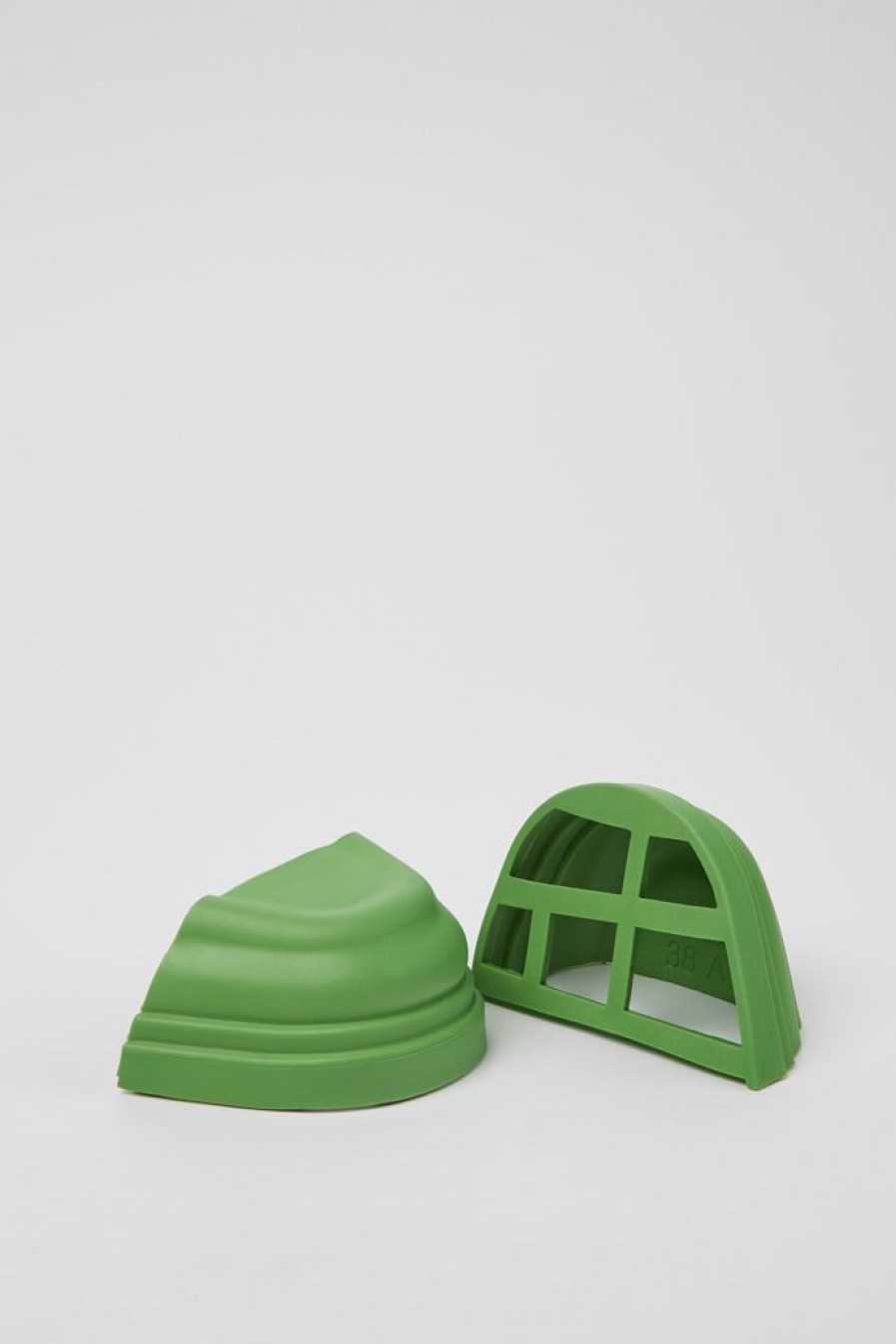 Camper Punta Per Stivale In Materiale Sintetico Verde | Junction Toe Caps