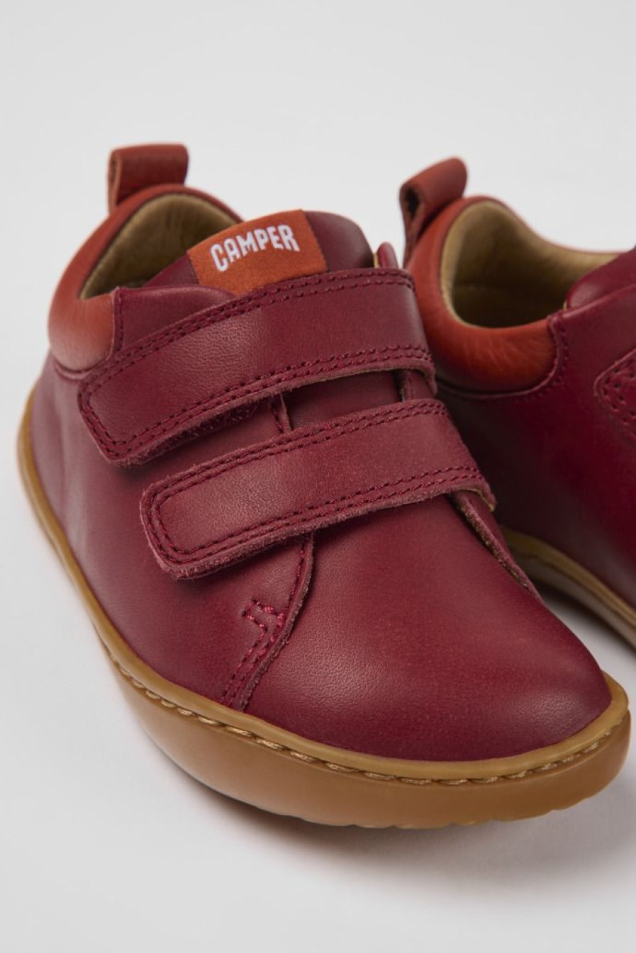 Camper Scarpa Da Bambini In Pelle Bordeaux | Sneaker