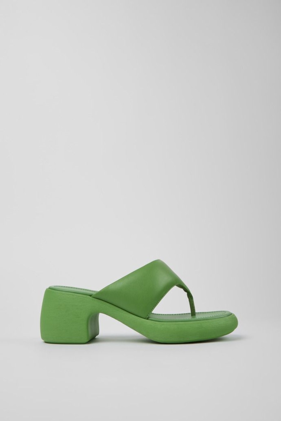 Camper Sandalo Da Donna In Pelle Verde | Sandali