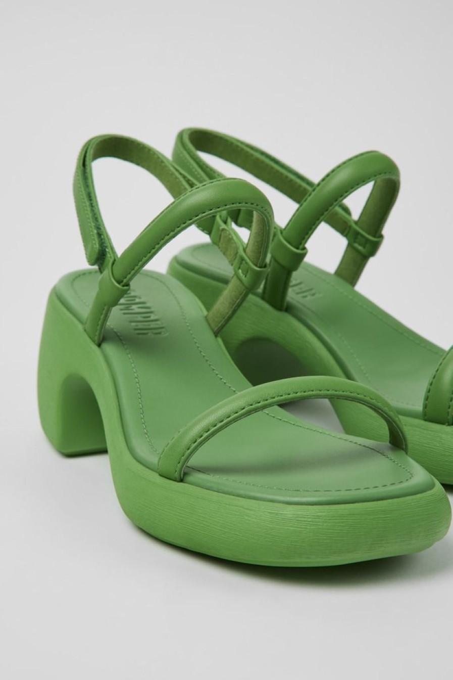 Camper Sandalo Da Donna In Pelle Verde | Sandali