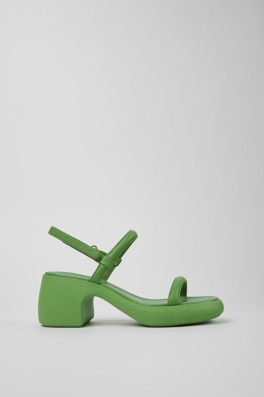 Camper Sandalo Da Donna In Pelle Verde | Sandali