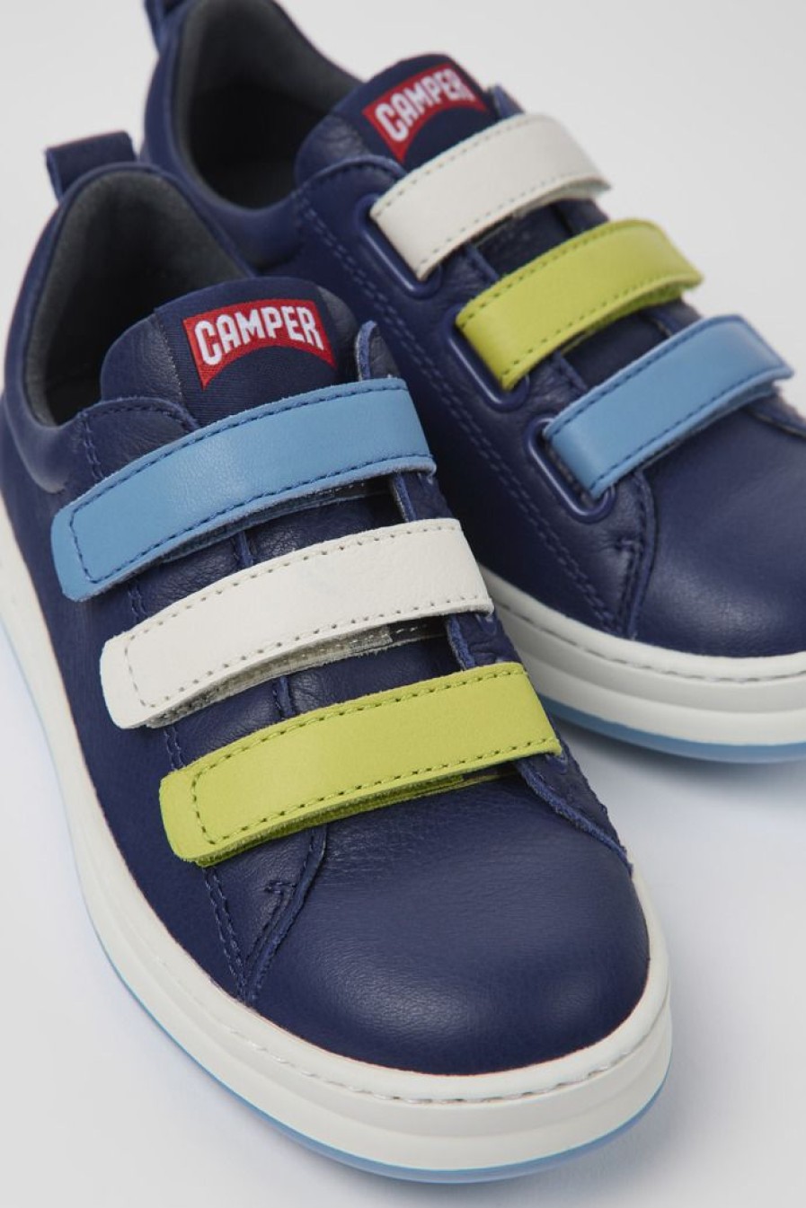 Camper Sneaker Per Bambini In Pelle Blu | Sneaker