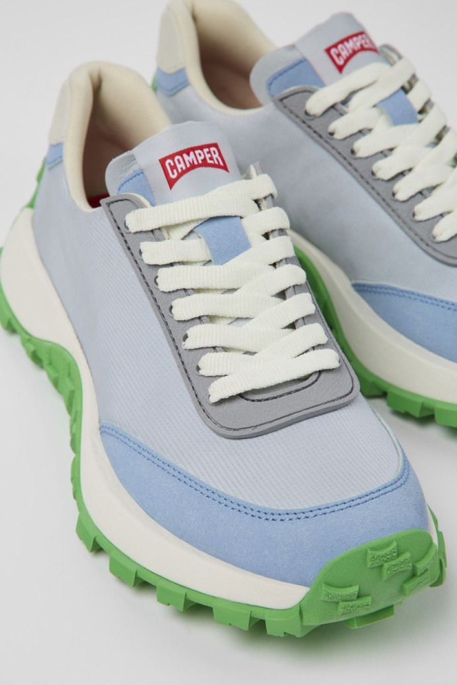 Camper Sneaker Da Donna In Tessuto/Nabuk Grigia | Sandali