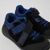 Camper Scarpa In Tessuto E Pelle Nabuk Nera, Blu E Grigia | Sneaker