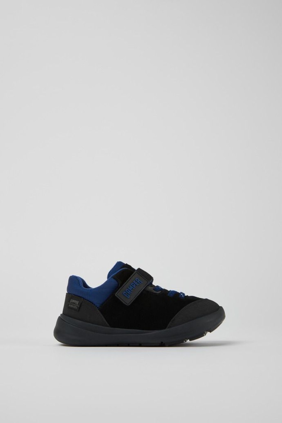 Camper Scarpa In Tessuto E Pelle Nabuk Nera, Blu E Grigia | Sneaker