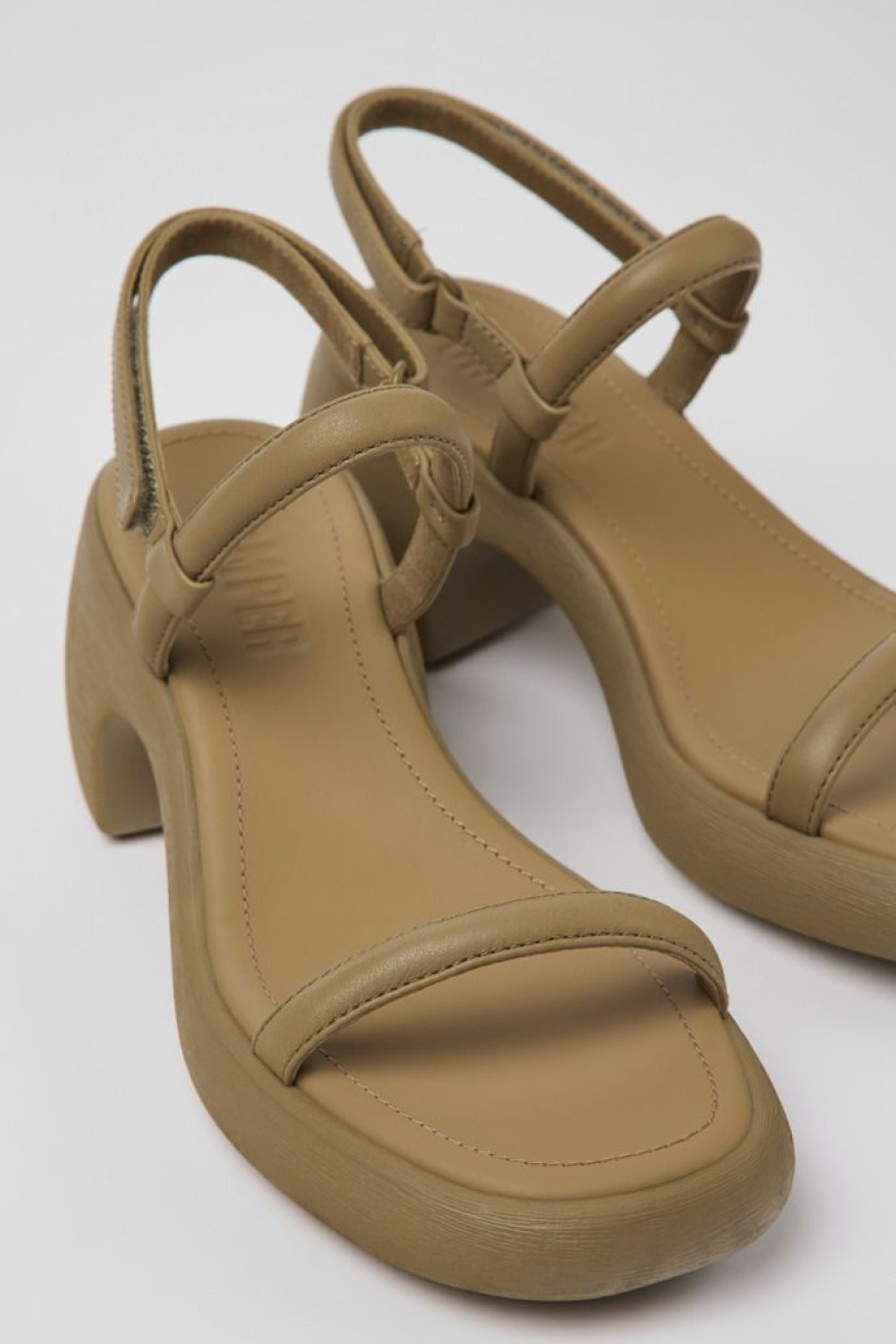 Camper Sandalo Da Donna In Pelle Marrone | Sandali