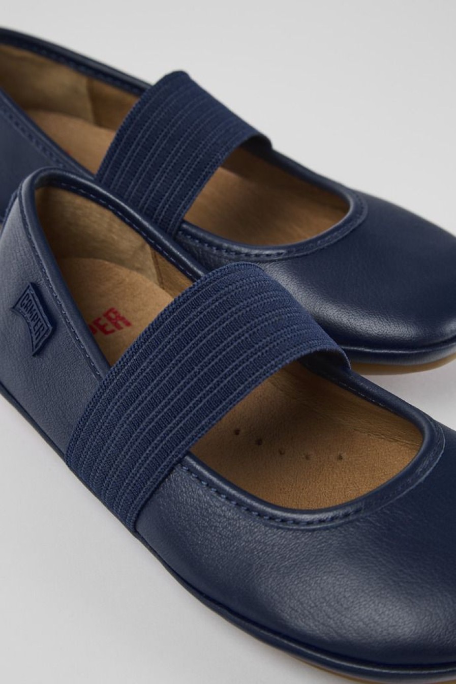 Camper Ballerina In Pelle Blu | Ballerine