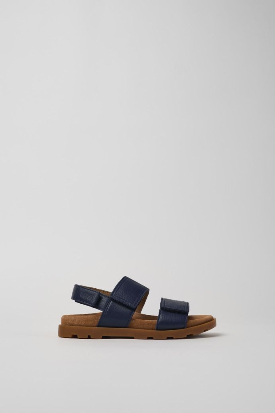 Camper Sandalo Con Due Cinturini In Pelle Blu | Sandali