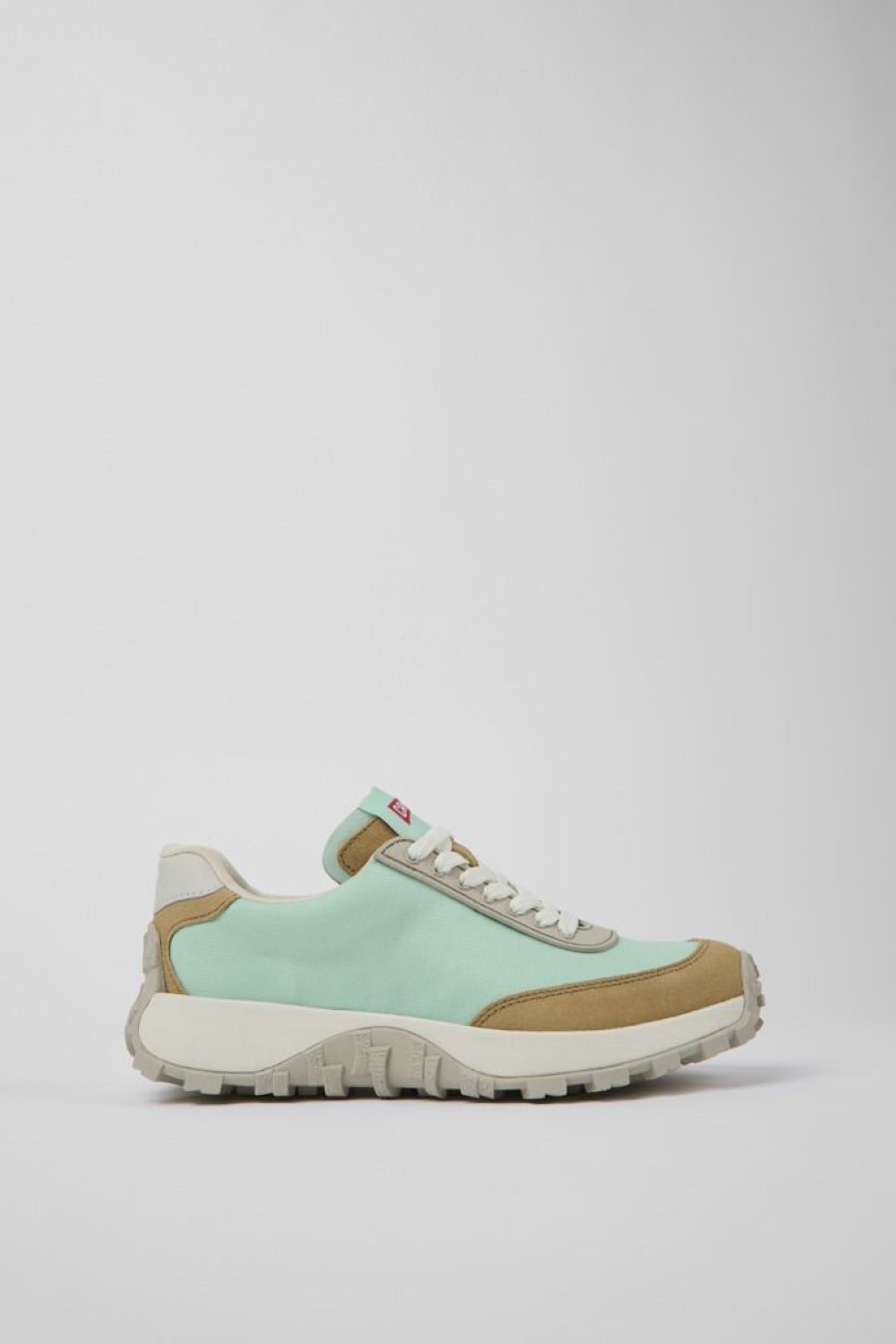 Camper Sneaker Da Donna In Tessuto/Nabuk Blu | Sandali