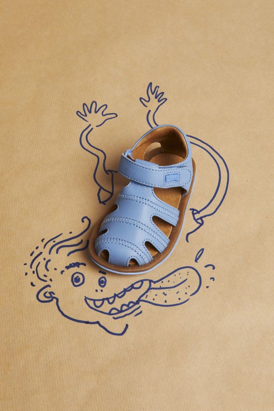 Camper Sandalo In Pelle Blu | Sandali