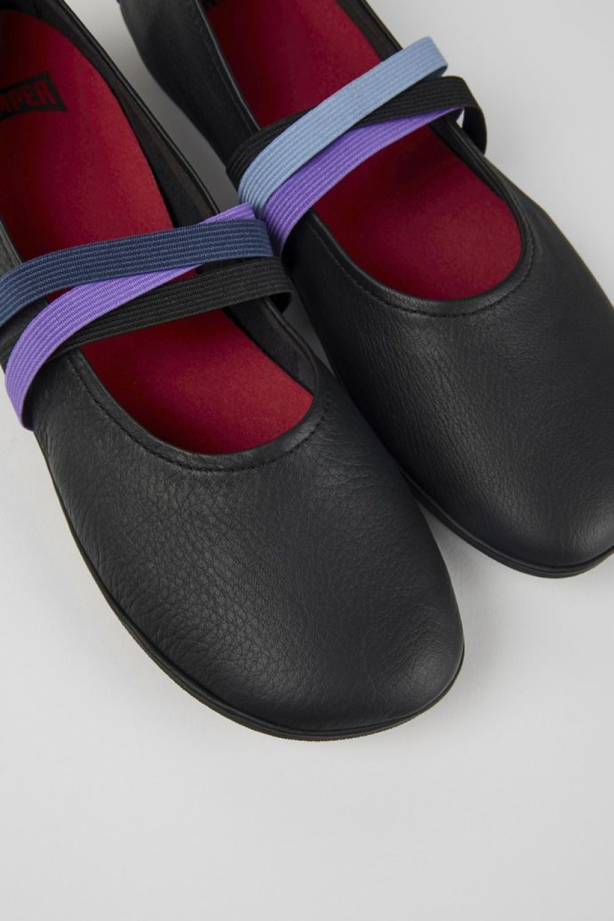 Camper Ballerina Da Donna In Pelle Nera | Sandali