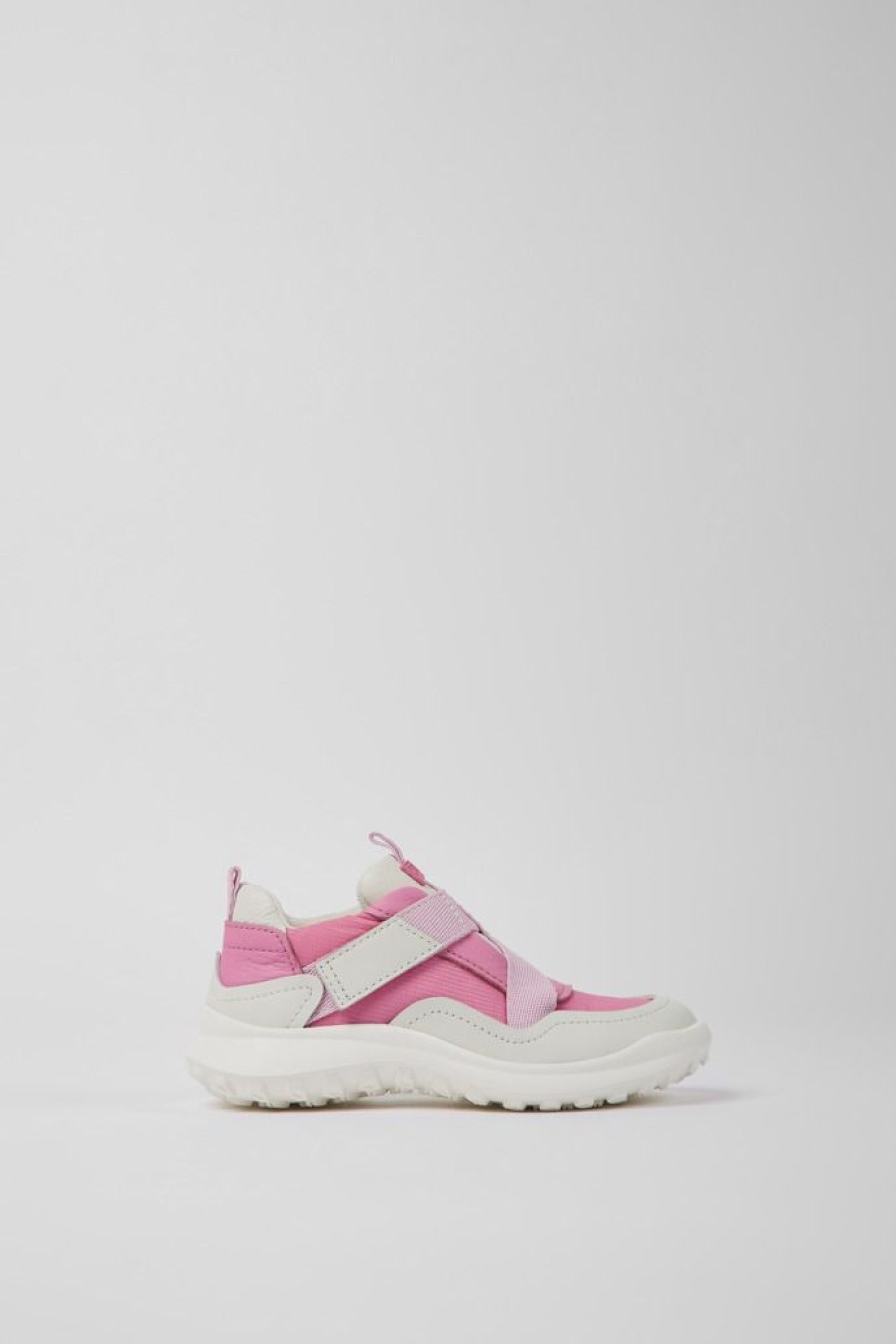 Camper Sneaker Per Bambini In Tessuto E Pelle Rosa | Sneaker