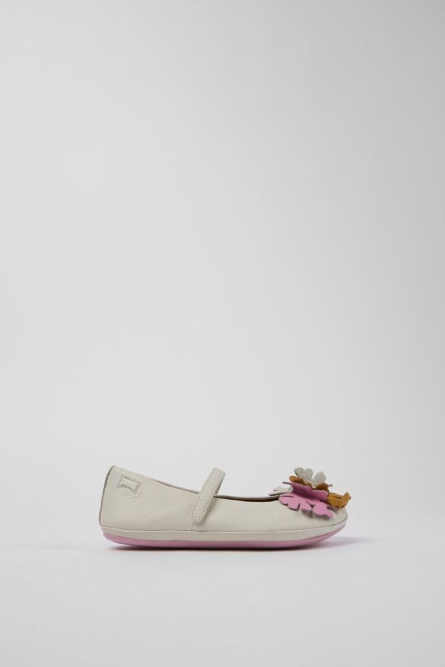 Camper Mary Jane In Pelle Bianca | Ballerine