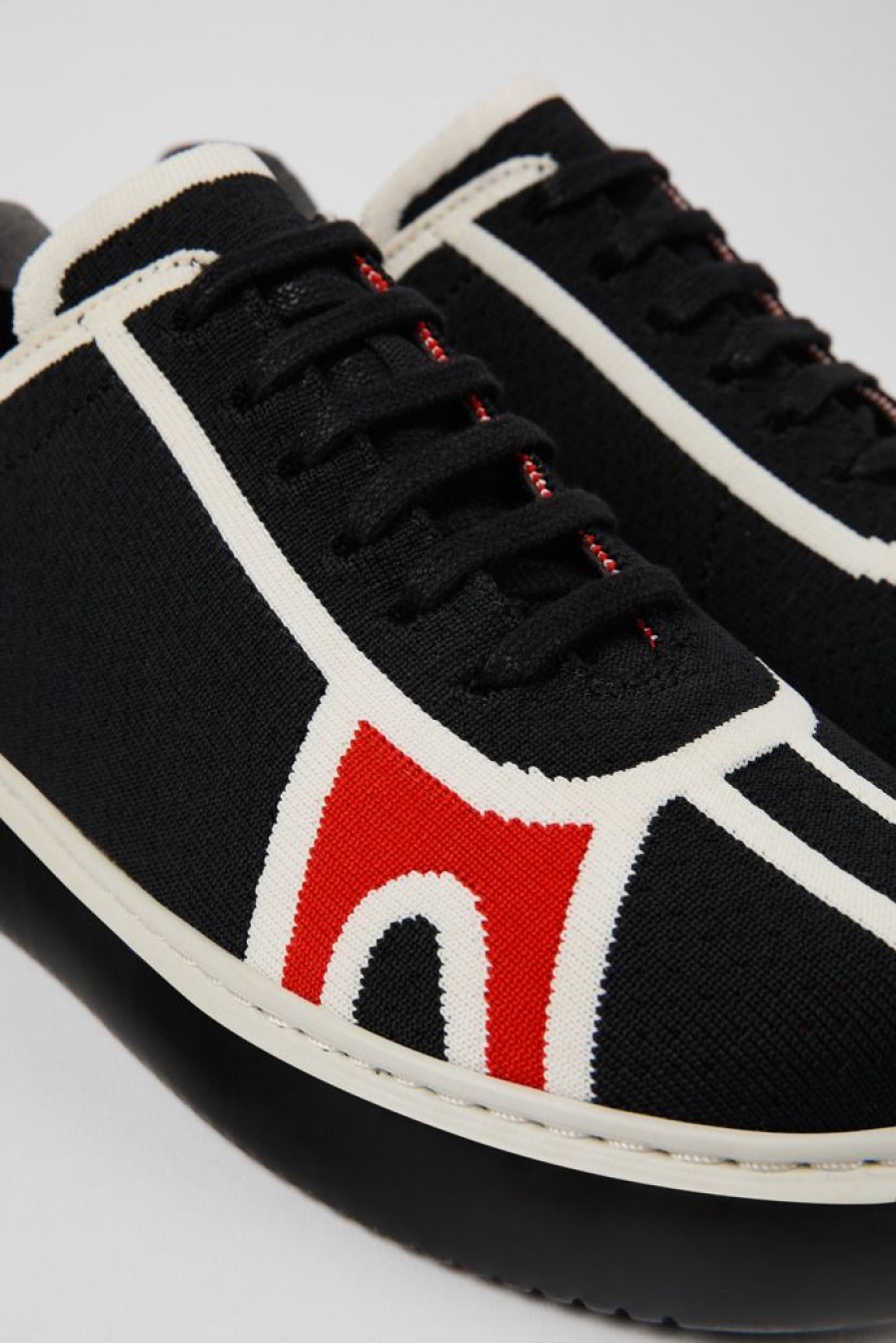 Camper Sneaker Da Donna In Tessuto Nera | Sandali