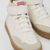 Camper Stivaletto Da Bambini In Nabuk E Pelle Bianco | Sneaker