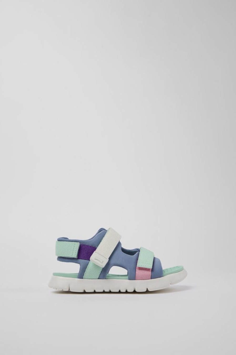 Camper Sandalo Con Due Cinturini In Tessuto Multicolore | Sandali