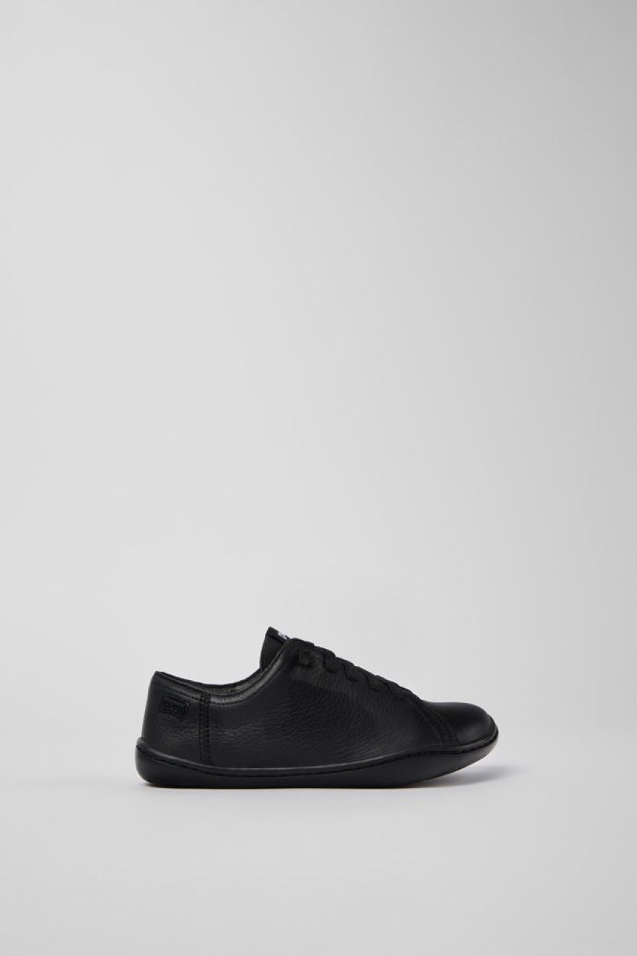 Camper Slip-On In Pelle Nera | Stringate