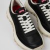 Camper Sneaker Da Donna In Pelle/Tessuto Nera | Sandali